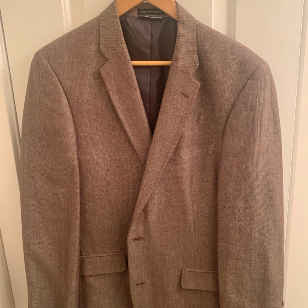 Tommy Hilfiger Houndstooth Gold Suit Jacket 40R